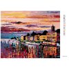 Diamantové maľovanie - MESTO PRI RIEKE (Rámovanie bez rámu a bez vypnutia plátna, Rozmer 40x50 cm)