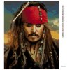 Diamantové maľovanie - JACK SPARROW I (Rámovanie bez rámu a bez vypnutia plátna, Rozmer 40x50 cm)