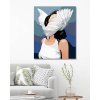 Diamantové maľovanie - ŽENA S KRÍDLAMI (Rámovanie bez rámu a bez vypnutia plátna, Rozmer 40x50 cm)