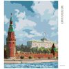 Diamantové maľovanie - MOSKOVSKÝ KREMEĽ (Rámovanie bez rámu a bez vypnutia plátna, Rozmer 40x50 cm)
