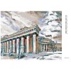Diamantové maľovanie - GRÉCKA STAVBA (Rámovanie bez rámu a bez vypnutia plátna, Rozmer 40x50 cm)