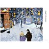 Diamantové maľovanie - ZIMNÁ PRECHÁDZKA V DVOJICI (Rámovanie bez rámu a bez vypnutia plátna, Rozmer 40x50 cm)