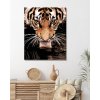 Diamantové maľovanie - TIGER PRI VODE (Rámovanie bez rámu a bez vypnutia plátna, Rozmer 40x50 cm)