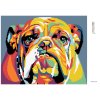 Diamantové maľovanie - BULDOG II (Rámovanie bez rámu a bez vypnutia plátna, Rozmer 40x50 cm)