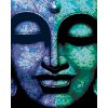 Diamantové maľovanie - DVOJFAREBNÝ BUDDHA (Rámovanie bez rámu a bez vypnutia plátna, Rozmer 40x50 cm)