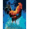 Diamantové maľovanie - KOHÚT A MODRÁ OBLOHA (Rámovanie bez rámu a bez vypnutia plátna, Rozmer 40x50 cm)