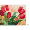 Diamantové maľovanie - ČERVENÉ TULIPÁNY (Rámovanie bez rámu a bez vypnutia plátna, Rozmer 40x50 cm)