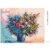 Diamantové maľovanie - OBROVSKÁ KYTICA JARNÝCH KVETÍN (Rámovanie bez rámu a bez vypnutia plátna, Rozmer 40x50 cm)