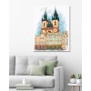 Diamantové maľovanie - TÝNSKÝ CHRÁM PRAHA (Rámovanie bez rámu a bez vypnutia plátna, Rozmer 40x50 cm)
