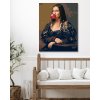 Diamantové maľovanie - MONA LISA S BUBLINOU (Rámovanie bez rámu a bez vypnutia plátna, Rozmer 40x50 cm)