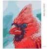 Diamantové maľovanie - VTÁK KARDINÁL (Rámovanie bez rámu a bez vypnutia plátna, Rozmer 40x50 cm)