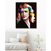 Diamantové maľovanie - FAREBNÝ ISSAC NEWTON (Rámovanie bez rámu a bez vypnutia plátna, Rozmer 40x50 cm)
