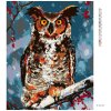Diamantové maľovanie - SOVA V LESE (Rámovanie bez rámu a bez vypnutia plátna, Rozmer 40x50 cm)