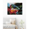Diamantové maľovanie - ABSTRAKTNÝ FAREBNÝ CHAMELEÓN (Rámovanie bez rámu a bez vypnutia plátna, Rozmer 40x50 cm)