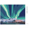 Diamantové maľovanie - HORA A POLÁRNA ŽIARA (Rámovanie bez rámu a bez vypnutia plátna, Rozmer 40x50 cm)
