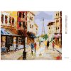Diamantové maľovanie - ULICA V PARÍŽI (Rámovanie bez rámu a bez vypnutia plátna, Rozmer 40x50 cm)