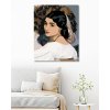 Diamantové maľovanie - ČIERNOVLASÁ ŽENA (Rámovanie bez rámu a bez vypnutia plátna, Rozmer 40x50 cm)
