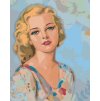 Diamantové maľovanie - VINTAGE ŽENA (Rámovanie bez rámu a bez vypnutia plátna, Rozmer 40x50 cm)