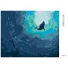 Diamantové maľovanie - VEĽRYBA A MODRÝ OCEÁN (Rámovanie bez rámu a bez vypnutia plátna, Rozmer 40x50 cm)