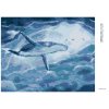 Diamantové maľovanie - VEĽRYBA V OBLAKOCH (Rámovanie bez rámu a bez vypnutia plátna, Rozmer 40x50 cm)