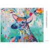 Diamantové maľovanie - JELEŇ PLNÝ FARIEB (Rámovanie bez rámu a bez vypnutia plátna, Rozmer 40x50 cm)