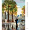 Diamantové maľovanie - NA PRECHÁDZKE V PARKU (Rámovanie bez rámu a bez vypnutia plátna, Rozmer 40x50 cm)