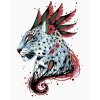Diamantové maľovanie - OZDOBENÝ LEOPARD (Rámovanie bez rámu a bez vypnutia plátna, Rozmer 40x50 cm)