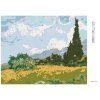 Diamantové maľovanie - STROMY NA LÚKE (Rámovanie bez rámu a bez vypnutia plátna, Rozmer 40x50 cm)