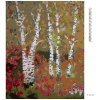 Diamantové maľovanie - BREZA NA JESEŇ (Rámovanie bez rámu a bez vypnutia plátna, Rozmer 40x50 cm)