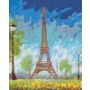Diamantové maľovanie - EIFFELOVA VEŽA V LETE (Rámovanie bez rámu a bez vypnutia plátna, Rozmer 40x50 cm)
