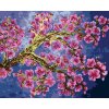 Diamantové maľovanie - KVITNÚCI KONÁR SAKURY (Rámovanie bez rámu a bez vypnutia plátna, Rozmer 40x50 cm)
