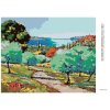 Diamantové maľovanie - SAD V TOSKÁNSKU (Rámovanie bez rámu a bez vypnutia plátna, Rozmer 40x50 cm)