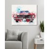 Diamantové maľovanie - AUTO MUSTANG (Rámovanie bez rámu a bez vypnutia plátna, Rozmer 40x50 cm)
