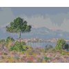 Diamantové maľovanie - ANTIBES PRI POHĽADE Z PLATEAU NOTRE-DAME (CLAUDE MONET) (Rámovanie bez rámu a bez vypnutia plátna, Rozmer 40x50 cm)