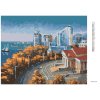 Diamantové maľovanie - PREDMESTIE SOCHI (Rámovanie bez rámu a bez vypnutia plátna, Rozmer 40x50 cm)