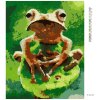 Diamantové maľovanie - ŽABA V LESE (Rámovanie bez rámu a bez vypnutia plátna, Rozmer 40x50 cm)
