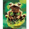 Diamantové maľovanie - ŽABA V LESE (Rámovanie bez rámu a bez vypnutia plátna, Rozmer 40x50 cm)