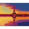 Diamantové maľovanie - ODRAZ EIFFELOVA VEŽA (Rámovanie bez rámu a bez vypnutia plátna, Rozmer 40x50 cm)