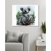 Diamantové maľovanie - KOALA A JEJ DIEŤA (Rámovanie bez rámu a bez vypnutia plátna, Rozmer 40x50 cm)