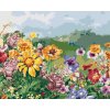 Diamantové maľovanie - LUČNÉ KVETY (Rámovanie bez rámu a bez vypnutia plátna, Rozmer 40x50 cm)