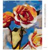 Diamantové maľovanie - KYTICE KVETÍN V KUBISTICKOM ŠTÝLE (Rámovanie bez rámu a bez vypnutia plátna, Rozmer 40x50 cm)