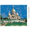 Diamantové maľovanie - SACRE COEUR V PARÍŽI (Rámovanie bez rámu a bez vypnutia plátna, Rozmer 40x50 cm)