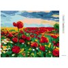Diamantové maľovanie - VLČÍ MAK NA POLI (Rámovanie bez rámu a bez vypnutia plátna, Rozmer 40x50 cm)