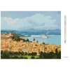 Diamantové maľovanie - CORFU V GRÉCKU (Rámovanie bez rámu a bez vypnutia plátna, Rozmer 40x50 cm)