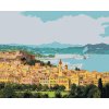 Diamantové maľovanie - CORFU V GRÉCKU (Rámovanie bez rámu a bez vypnutia plátna, Rozmer 40x50 cm)