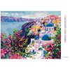 Diamantové maľovanie - SANTORINI (Rámovanie bez rámu a bez vypnutia plátna, Rozmer 40x50 cm)