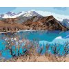 Diamantové maľovanie - JAZERO ISKANDERKUL (Rámovanie bez rámu a bez vypnutia plátna, Rozmer 40x50 cm)