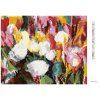 Diamantové maľovanie - PLNO RUŽÍ A TULIPÁNOV (Rámovanie bez rámu a bez vypnutia plátna, Rozmer 40x50 cm)
