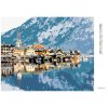Diamantové maľovanie - HALLSTATT V ALPÁCH (Rámovanie bez rámu a bez vypnutia plátna, Rozmer 40x50 cm)
