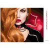 Diamantové maľovanie - UPÍRIA ŽENA (Rámovanie bez rámu a bez vypnutia plátna, Rozmer 40x50 cm)
